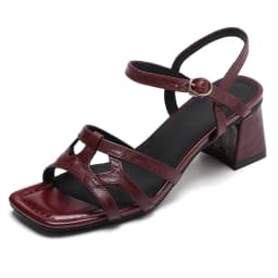 MORAZORA Size 34-42 New Genuine Leather Sandals Women Shoes Chunky High Heels Sandals Summer Office Dress Shoes