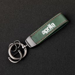 Premium material leather motorcycle key ring chain for Aprilia Racing GPR RSV4 RS125 RS250 with logo car Accessories