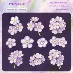 JIANWU Vintage Flower Bloom Landscape Material Collage Scrapbooking Sticker Creative DIY Journal Stationery