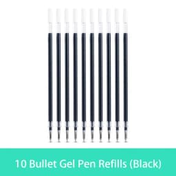 10/20/30 pcs/set 0.5mm Gel Pen Refills Red Blue Black Ink Stationery Writing Supplies Office Signature Rods Office School Needle