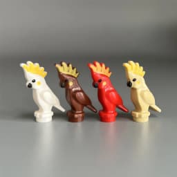 MOC City Animals Building Block Model Farm Ranch Scene Accessories Goat Wolf Pig Owl Flamingo Parrot Bird Zoo Kids Brick Toy T04