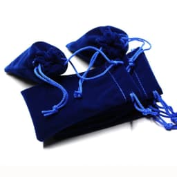 Soft Velvet Pouches Drawstrings for Jewelry Gift Packaging Pack of 100 Pouch Bags for Party Wedding Favors Supplies Black Blue