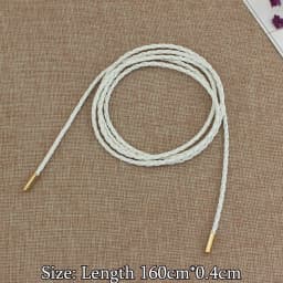 New Round Leather Rope Long Waist Belt Thin Slim Dresses String Waistband Knotted Waist Rope Skirt Decorative Coat Sweater Strap