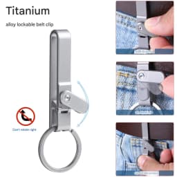 Titanium Alloy Keychain Multifunctional Unboxing Device Quick Release Bottle Opener With Lock To Prevent Accidental Opening