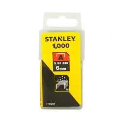 STANLEY 1000PCS 6mm A-Type Light Duty Staples 1-TRA204T