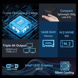 Windows 11 Mini PC Intel Core i9 10980HK Windows 11 Pro PC Intel UHD Graphics Ethernet 10/100/1000Mbps Desktop Computer PC