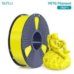 SUNLU 1 Roll PETG Clear Filament 1.75 ±0.02 mm 1 kg Spool (2.2 lbs) High Toughness Neatly Wound Filament Fit Most FDM Printer