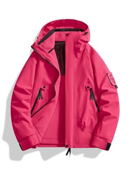 Men's 3-in-1 Jacket with Removable Fleece Liner, Waterproof Windproof Coat for Hiking, Camping, Travel and Daily Outdoor Use