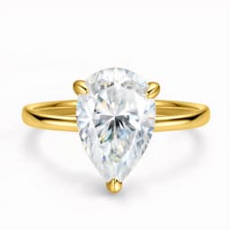 OEVAS 1-4ct Pear Cut Moissanite Diamond Rings For Women 925 Sterling Silver Sparkling Wedding Band Party Fine Jewelry Gift