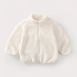 Baby Double Sided Fleece Jacket Spring Autumn Winter Warm Solid Color Versatile Top Inner Outer Wear For Toddler Boys Girls