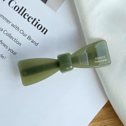 Temperament wine red~Korean FRANCE small bow spring clip French bangs clip edge clip hair accessory headpiece