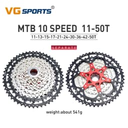 VG SPORTS MTB Cassette 8 9 10 11 12 Speed 40T 42T 46T 50T 52T Mountain Bike Cassette Separate Cassete Freewheel Bracket Sprocket