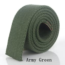 Belts For Man Canvas Belt Width 3.8cm Thickness 4mm Country Style Western Wear Belt Jeans Belts Fashion Belts (No Buckle)