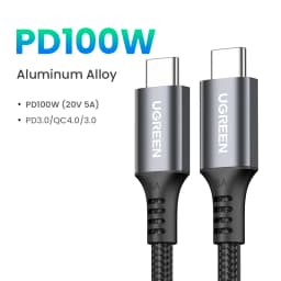 UGREEN PD100W USB Type C To USB C Cable for iPhone Duo 18Pro 17 Samsung S26 25 iPad Laptop Fast Charger Cord 5A E-Marker Chip