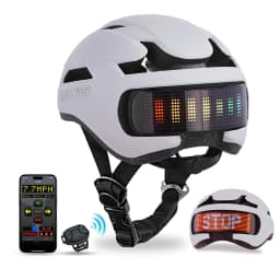 SLSHINING LED Bike Helmet with LED Display Screen Taillight Smart APP Control Bicycle Helmet Road MTB Cycling Helmets