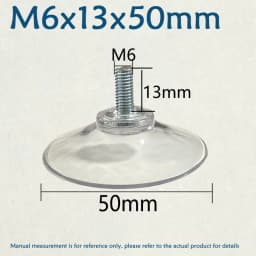 M4 M5 M6 M8 Transparent Suckers With Screw PVC Plastic Sucker Pad Holder Turn Nut Glass Table Tops Storage Tool Hooks