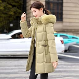 Women's Down Cotton Jacket 2025 Comfortable Elegant Ladies Winter Parka Coat Loose Temperament Lady Cotton Padded Outerwear