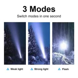 2000000 High Power LED Flashlights Type-C Rechargeable Torch Long Shot 1000M Waterproof Handlamp Outdoor Camping Fishing Lantern