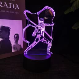 3D acrylic LED night light Spider Man visual 16 color gradient touch switch USB desk lamp holiday gift home decoration