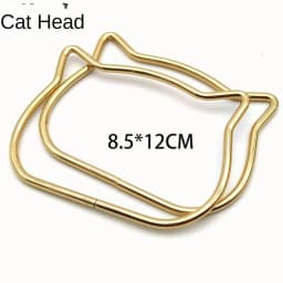 2Pcs 110mm O Bag Handle Metal Strap Handbag Luggage DIY Fashion Bag Hardware Accessories Purse Sewing Frame Decoration Clasp