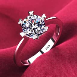 With Certificate Luxury 18K White Gold Rings,100% Solid Silver 925 Ring, High Quality Zirconia Diamond Wedding Band for Women