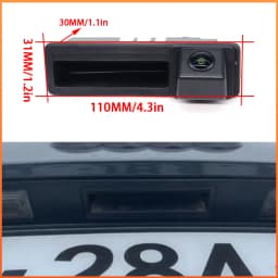 Backup Camera For Audi A5 S5 RS5 Cabriolet B8 8T 2009~2017 HD CCD Night Vision Car Rear Trunk Handle Reversing Rear View Camera