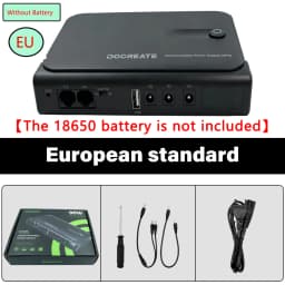 NEW DC18W/36W DC1018L/DC1036L 1A/2A 5V/9V/12V Large Capacity Multipurpose Mini Portable UPS Backup Power Adapter for WiFi Router