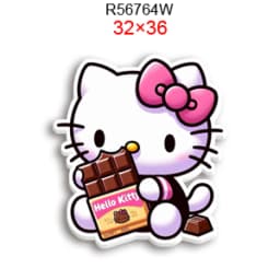 Hello Cat 10pcs/lot San Resin Planar Transparent Glitter Acrylic Flatback for Charms DIY Bow Craft Supplies Phone Case Decor