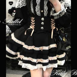 Japanese Mine Style Sweet Versatile Suspender Skirts Lace Splicing Flying Sleeve Bow Heart Button High Waist Plaid Skirt Women