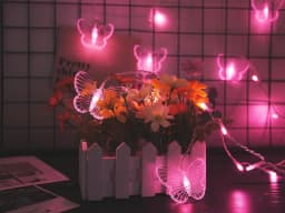 LED Butterfly String Light USB Powered Flashing Fairy Light With 8 Modes Suitable For Bedroom, Christmas, Wedding, Party, Dormit