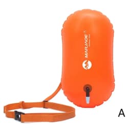 PVC High Visibility Open Water Swimming Inflatable Waterproof Bag Inflatable Air Float Swimming For Swimmers Buoy