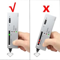 Portable Diamond Tester Tool - Quick Jewelry Gem Identification Pen for Diamond/Jade/Emerald/Crystal Testing