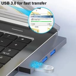 KEBIDUMEI USB Hub 4 Ports USB Type C to USB 3.0 Hub 5Gbps Transfer OTG Adapter Splitter for PC Laptop MacBook Pro USB C Hub