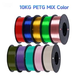 10KG/22LBS 1.75mm PETG Filament for 3D Printer Plastic Material Clogging Free Non-Toxic PETG 3D Filament Consumables for Ender 3