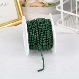 RESEN New Arrival 2mm Rhinestone Cup Chain with Colorful Bottom Sew On Stone Chain Trim Glue On Acrylic Rhinestone Banding Trim