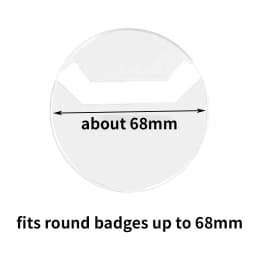 10pcs Clear Round Badge PVC Protective Case Pins Badge Storage Bags for DIY Making Badge Display Bag Packing Cover Materials