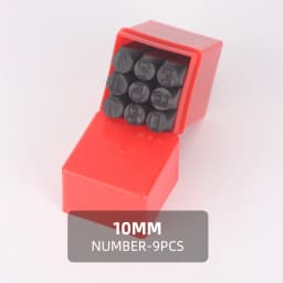 QJH Number Stamp (0-9) Letter Stamp Set (A-Z) Punch Perfect for Imprinting Metal Stamping Kit, Plastic, Wood, Leather 2-12.5MM