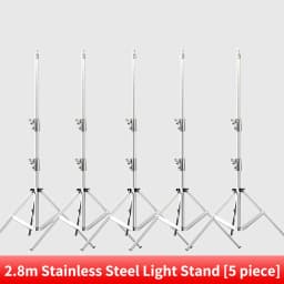 260cm Stainless Photography Tripod C-stand Light Stand 100% Metal 8.53ft With Boom Arm Professional For Photo Studio Softbox