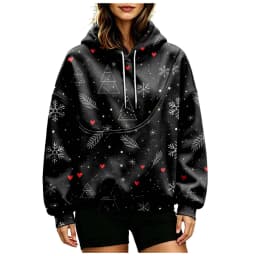 Women Fall And Winter Hoodie With Pet Pouch Oversized Pocket Colorful Print Sweatshirt For Dogs And Long Length Zippe Hoodie