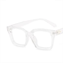 Retra Square Concave Frame Clear Lens Glasses Ultra Light Myopia Nerd Spectacles Degree 0 -0.5 -1.0 -2.0 -3.0 -4.0 to -6.0