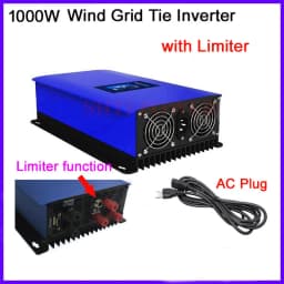 1000W Wind Power Grid Tie Inverter with Dump Load Controller/Internal Limiter for 24v 48v 60v AC DC Wind Turbine Generator