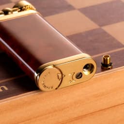 CIGARLOONG-Portable Pipe Lighter, Tobacco Pipe Tool with Gift Box, Classic Travel, Vintage Alloy Bottom Inflatable, CL-115
