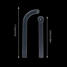 5Pcs Transparent Acrylic Earring Try On Stick Forecast Shop Special Tool Ear Stud Trial Display Holder Rack for Live Stream