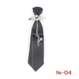 Retro Fabric Ribbon Rhinestone Black Bow Tie Collar Bowkont Cravat School Girl Boys Gifts for Women Clothing Jewelry Accessories
