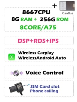 4G SIM DSP Carplay Auto Android 13.0 8G+256G Car DVD Player Wifi Bluetooth RADIO GPS For Alfa Romeo 159 Sportwagon Spider Brera
