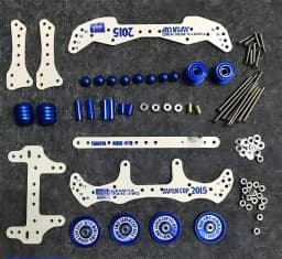 MA AR FMA Chassis Upgrade Aluminum Alloy Base Fiberglass Front & Rear Parts Mini 4WD Upgrade Kit Tuning Damping Stabilizer Set