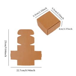 10/20PCS 6 Size Jewelry Organized Packaging Kraft Paper Box Necklace Earring Storage Wholesale Supplier