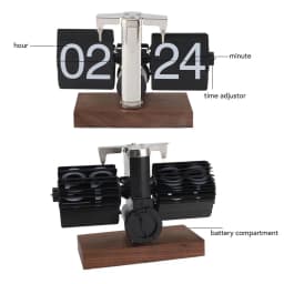 Modern Automatic Page Turning Flip Clock for Home Office Decor Technological Sense Table Clock