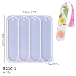 Bookmark Silicone Mold Rectangle Epoxy Resin Casting Mould For DIY Crystal Epoxy Resin Book Decoration Crafts Accessories