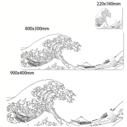 Large Gamer Mouse Mat Gaming XXL Mouse Pad Great Wave Gaming Mouse Pad Office Table Carpet Gaming Mats Computer Big Deskmat
